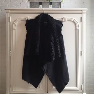 Black Fur Vest